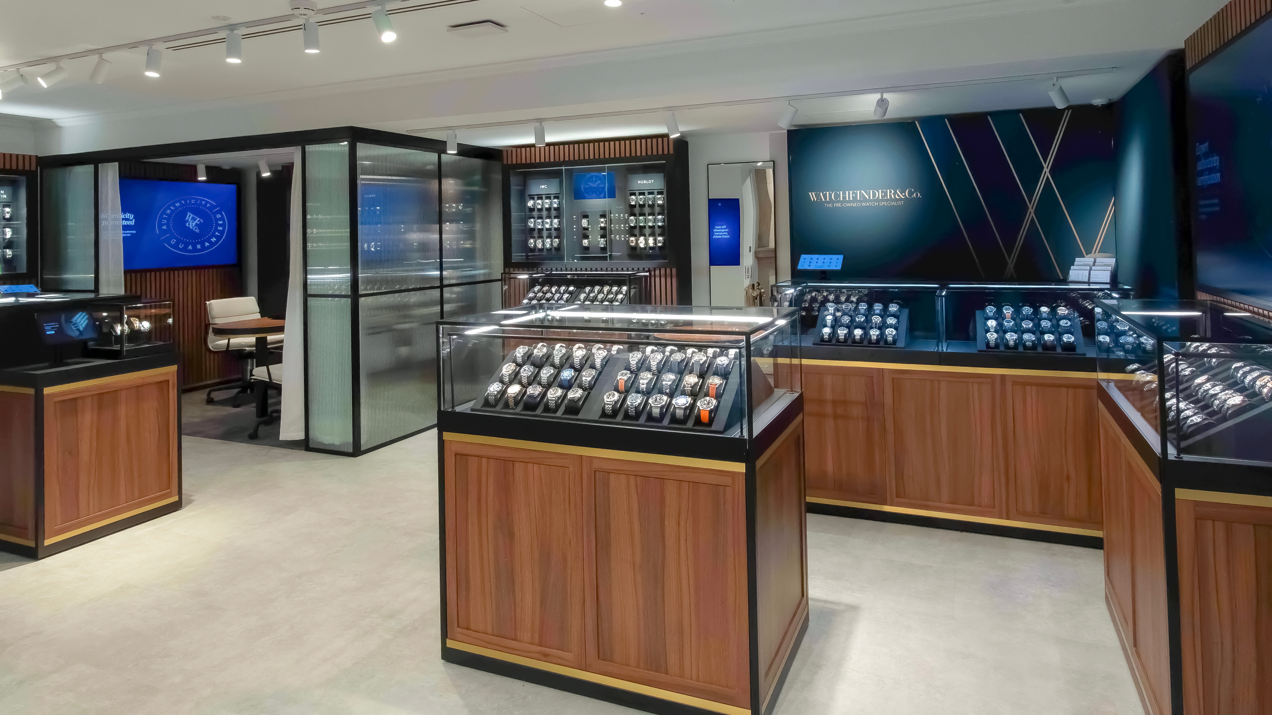 Watchfinder & Co. Royal Exchange Luxury Retail Interior Entrance by Attero Design