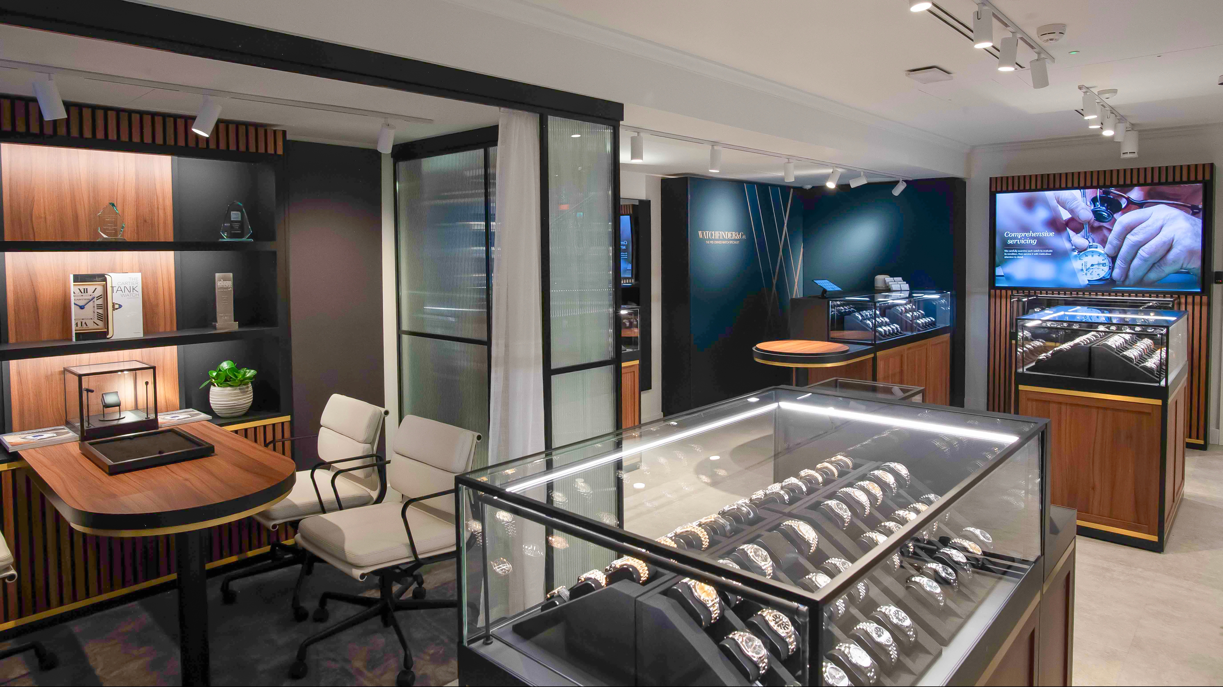 Watchfinder & Co. Royal Exchange Luxury Retail Interior by Attero Retail Design Agency